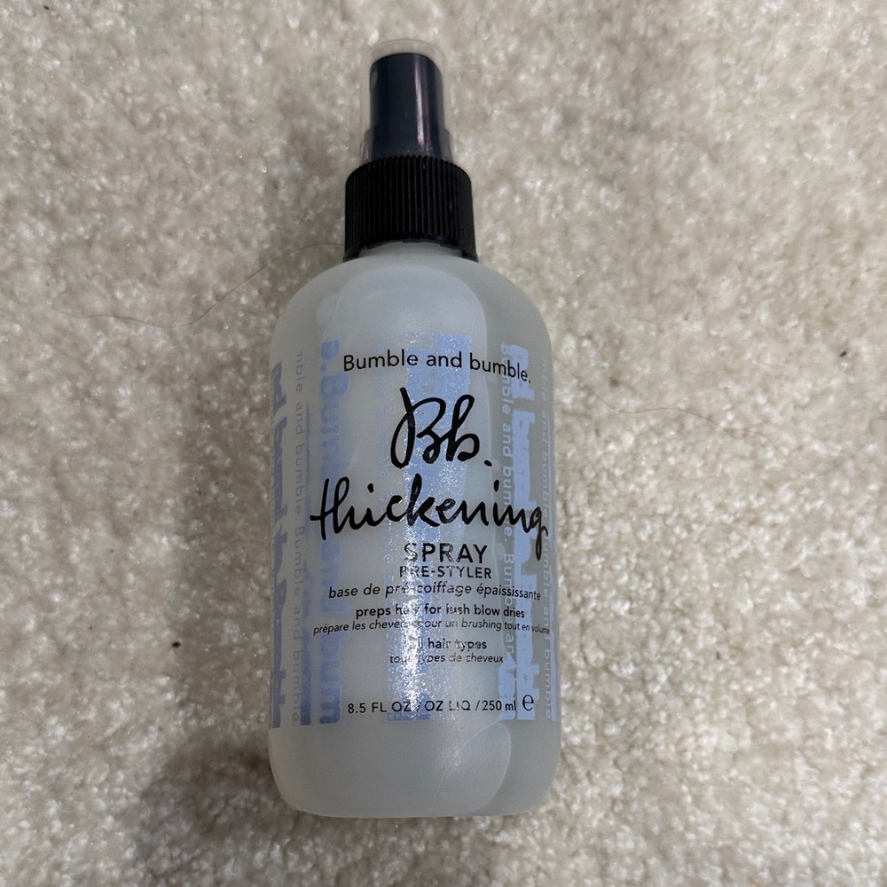 Bumble and bumble thickening pre-styler.